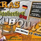 PUBQUIZ special 19 oktober + dresscode Oktoberfest UITVERKOCHT