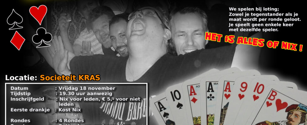 Het Alles of NIX Klaverjastoernooi